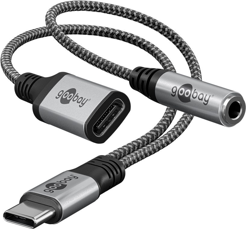Adattatore USB-C a USB-C e jack 35 mm AUX Adattatore USB-C a USB-C e jack 35 mm AUX